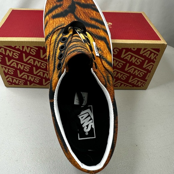 Vans Mens Womens Skate Shoes ERA Size 8.5/10 Tiger/True White NEW - Picture 4 of 14